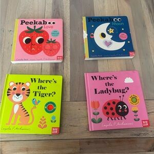 Peekaboo Love & Friends Board Book Set - Pink, Blue, Green